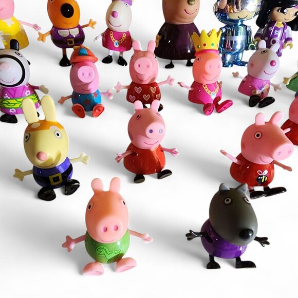 Peppa Pig Figures Lot 20pc Character Bundle Collectible Set Toys + 3 Ryans World - Picture 7 of 8